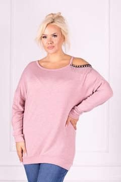 Picture of PLUS SIZE TOP WITH PEARLS ON SHOULDER